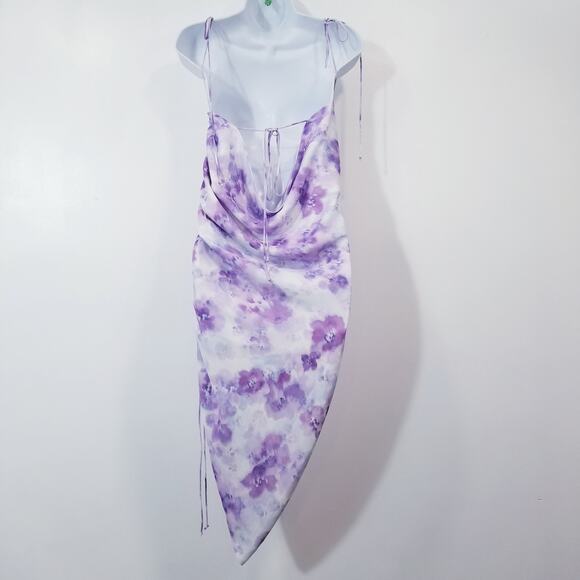 For Love & Lemons Lavender Zinna Midi Dress - Picture 7 of 14